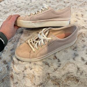 Keds Women's Light Pink Perforated Sneakers size 10